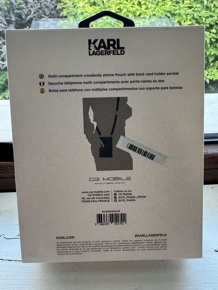Karl Lagerfeld torebka etui na telefon