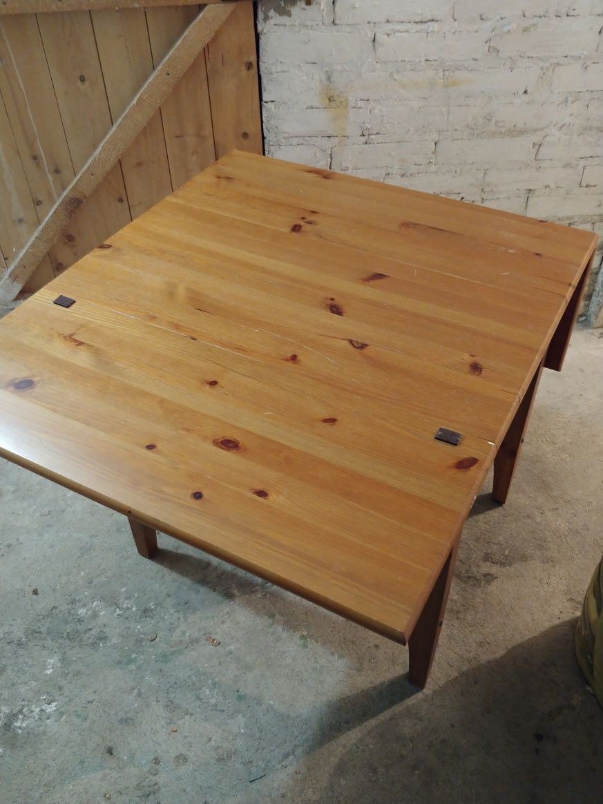 Stół drewniany, rozkładany Ikea