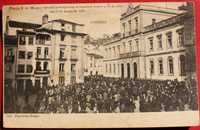 COIMBRA PRAÇA 8 DE MAIO TUMULTOS CONTRA LEI DO SELO 1903