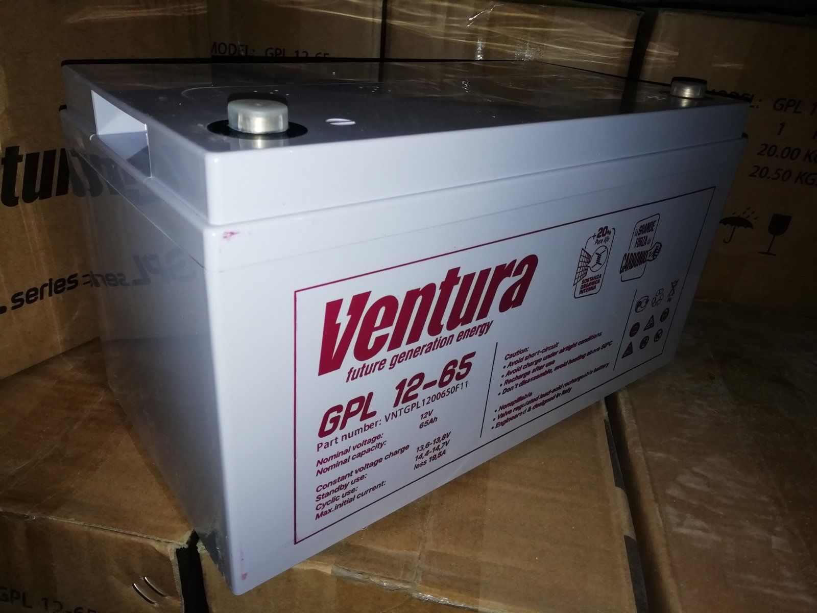 Акумулятор Вентура 65Аг AGM для Інвертора