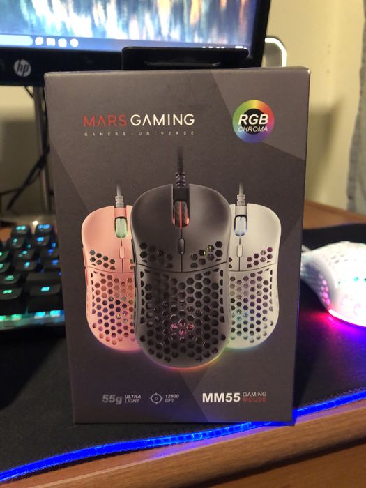 Rato gamer da mars gaming