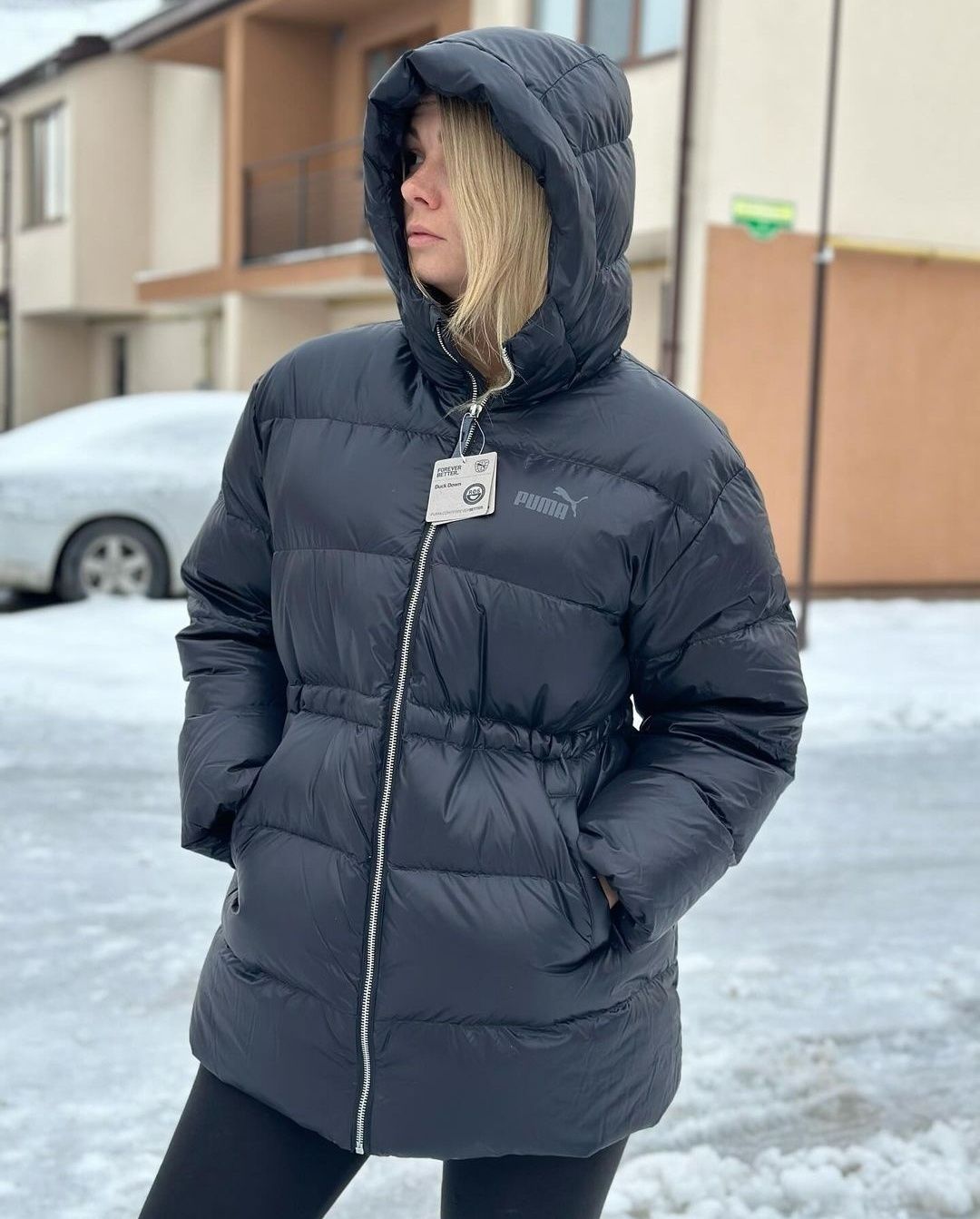 куртка Puma women’s style hooded down jacket 675368/01 пальто пуховик