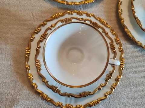 Zestaw śniadaniowy Sorau biała porcelana