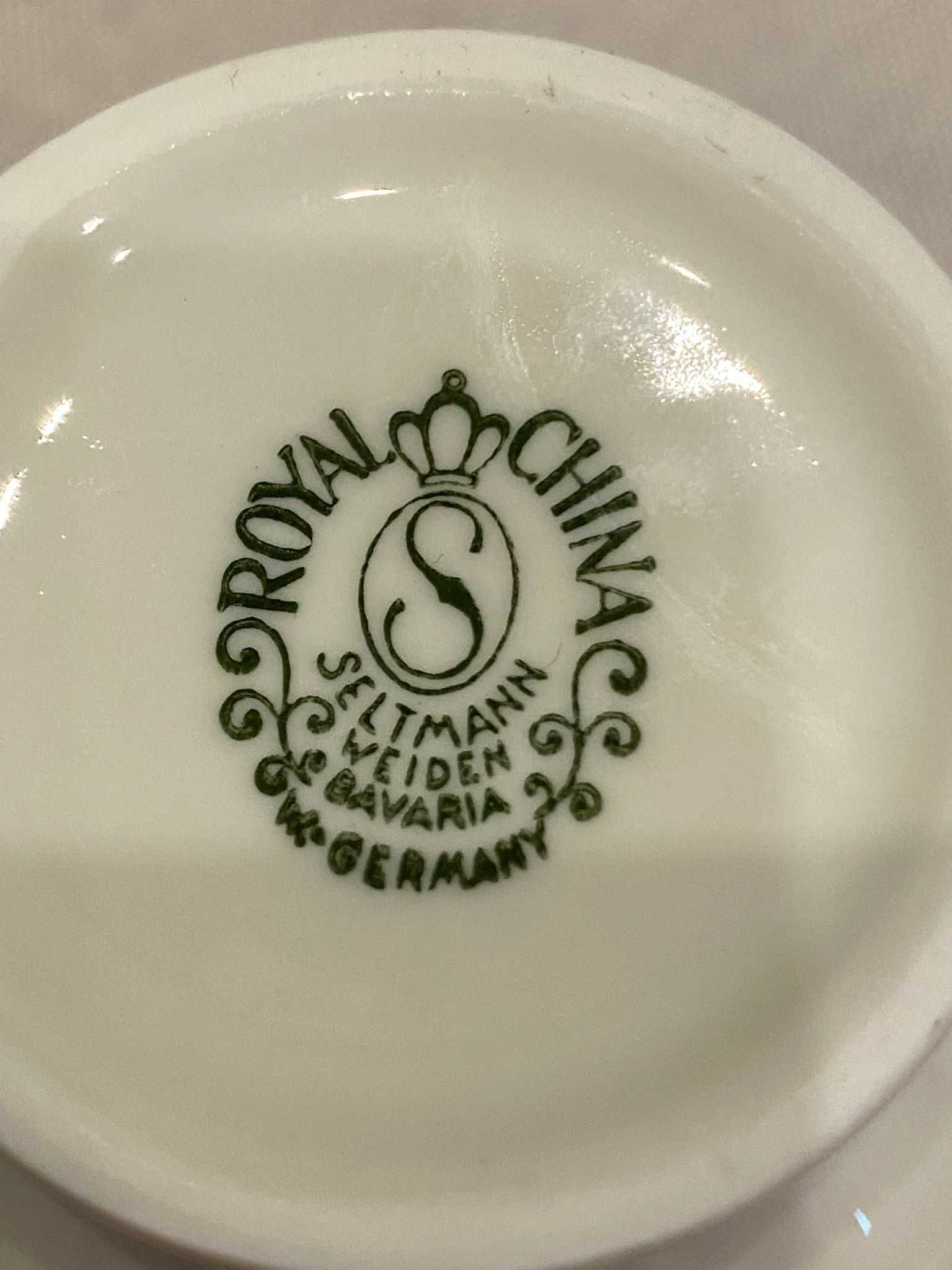 Filiżanka ze spodeczkiem, porcelana Seltmann Weiden Bavaria.