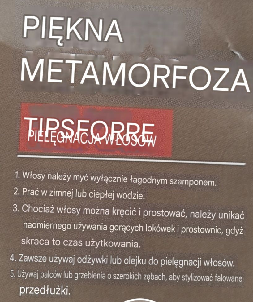 Zestaw pasm naturalnych włosów blond