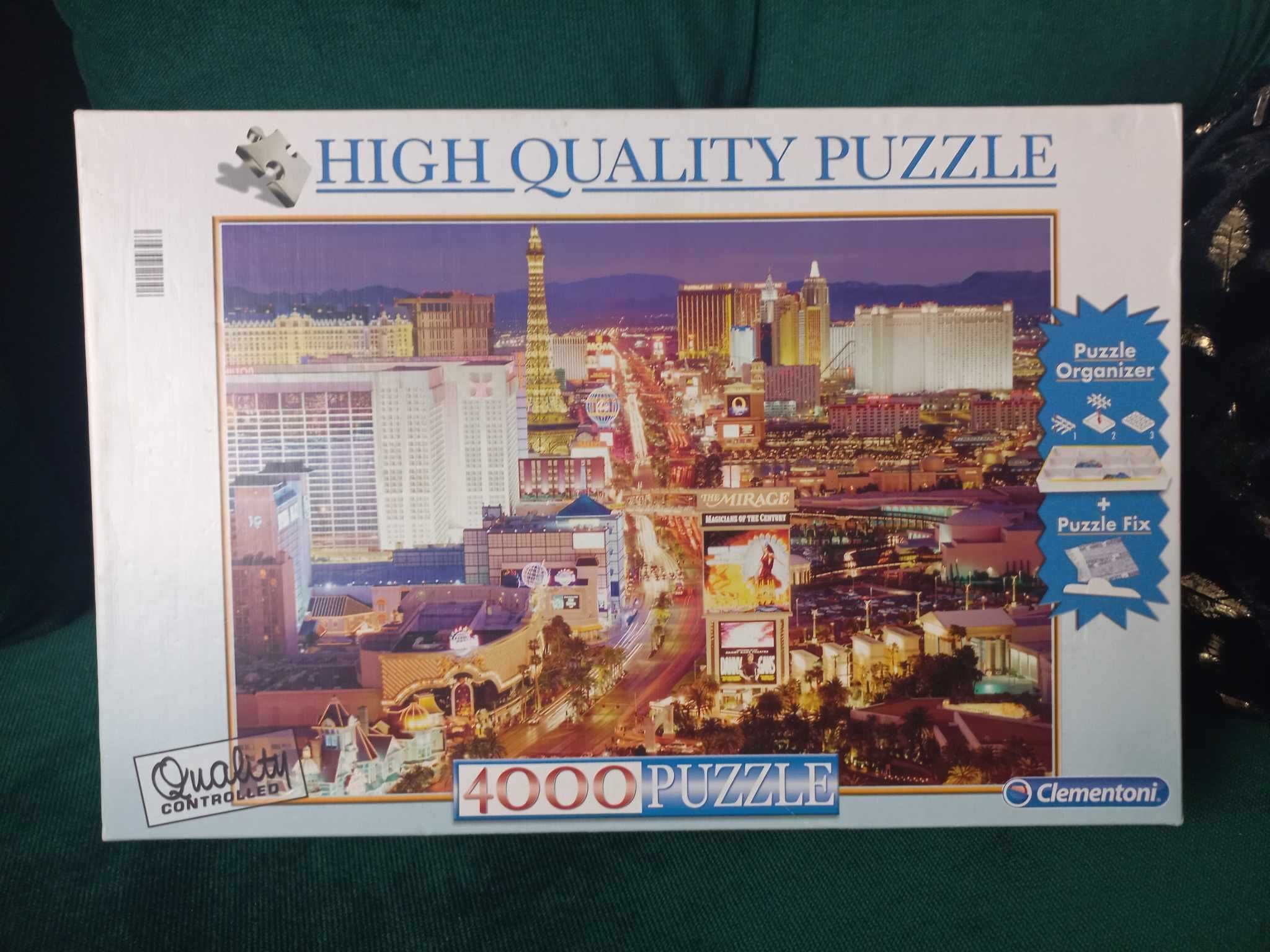 Puzzle 4000 Clementoni - Las Vegas - stan idealny - kompletne