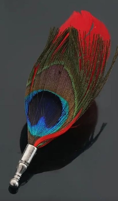 Piękna brosza ozdoba przypinka myśliwska do kapelusza myśliwskiego HYB