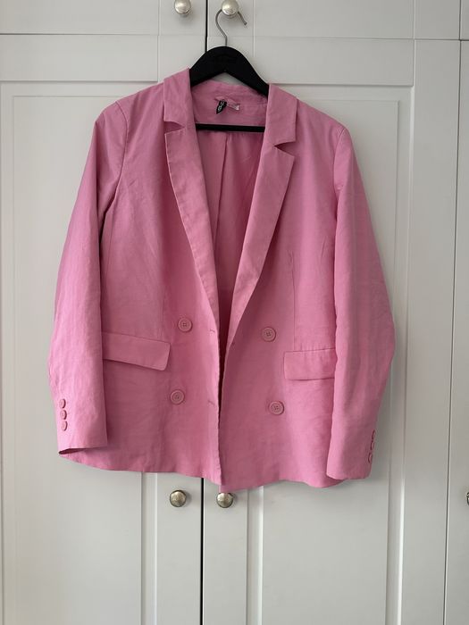 Піджак h&m рожевий жакет оверсайз М zara