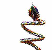 Zabawka dla papug sznur z dzwoneczkiem 50cm