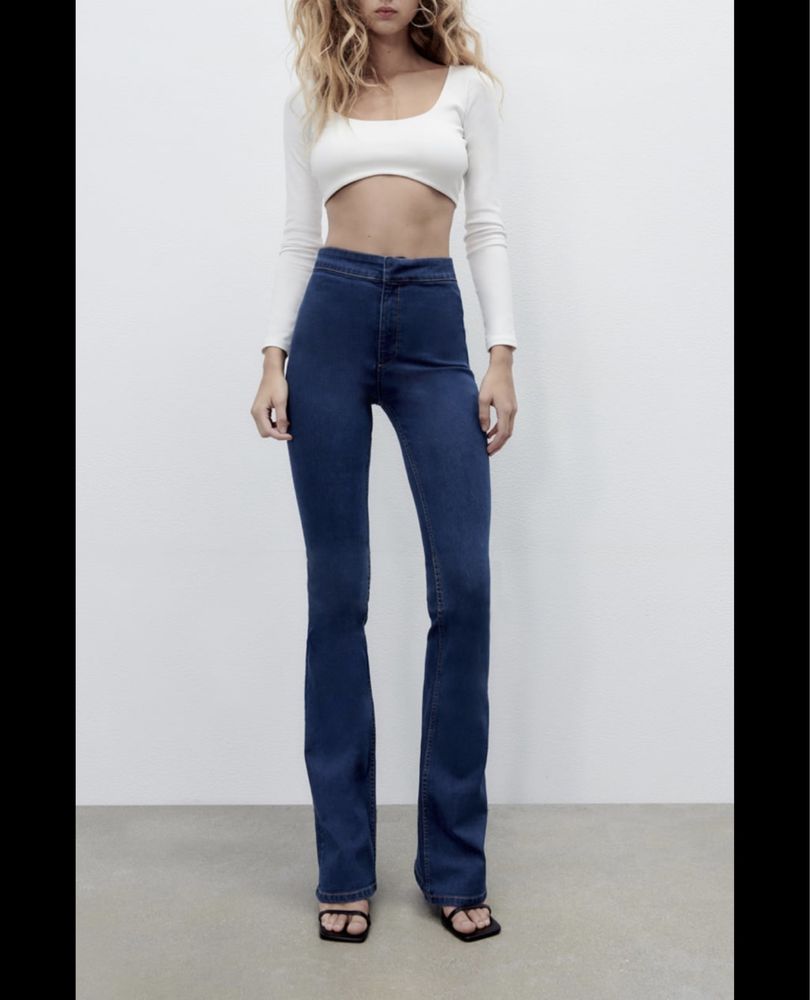 Jeggings skinny flare tam 38 com etiqueta