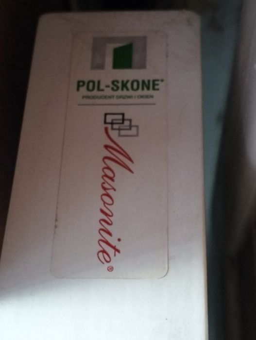 Drzwi wewnętrzne przesuwne, używane, białe
