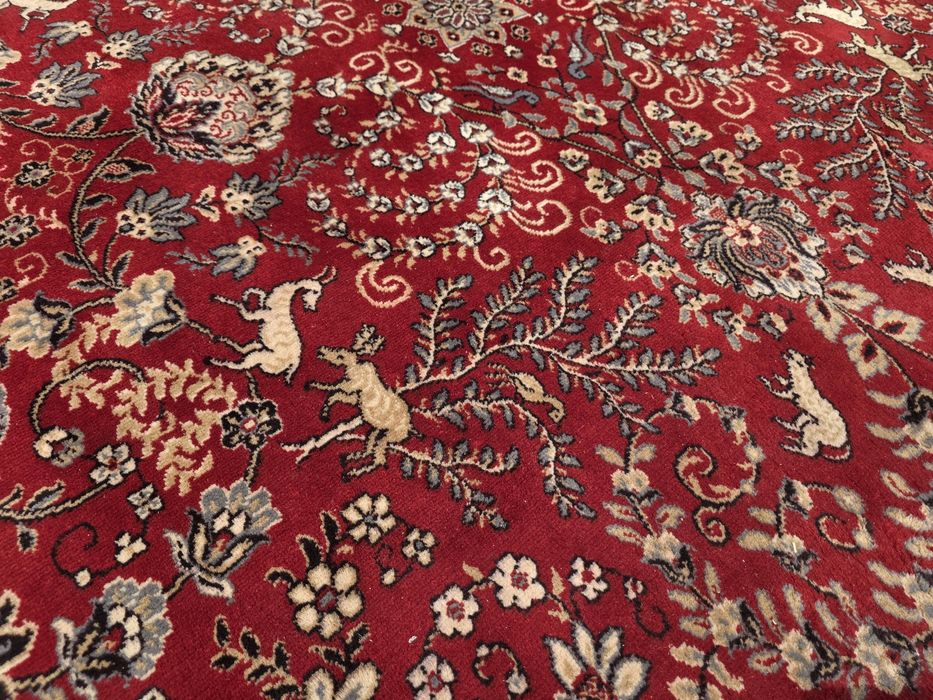 Dywan wełniany 350 x 250 Mondial lwy myśliwski #1819 Stylowy Węgrów