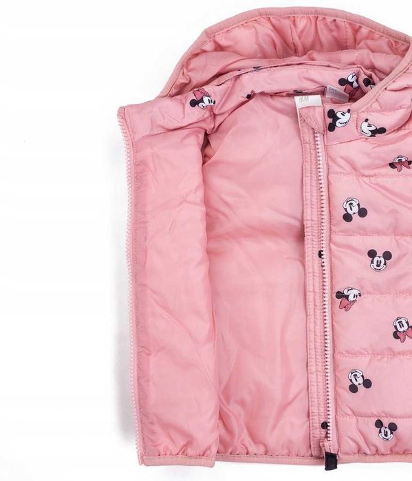 Bezrękawnik kamizelka Myszka Minnie z kapturem H&M 68