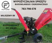 Rozdrabniacz rębak do gałęzi łuparka wypożyczalnia wynajem