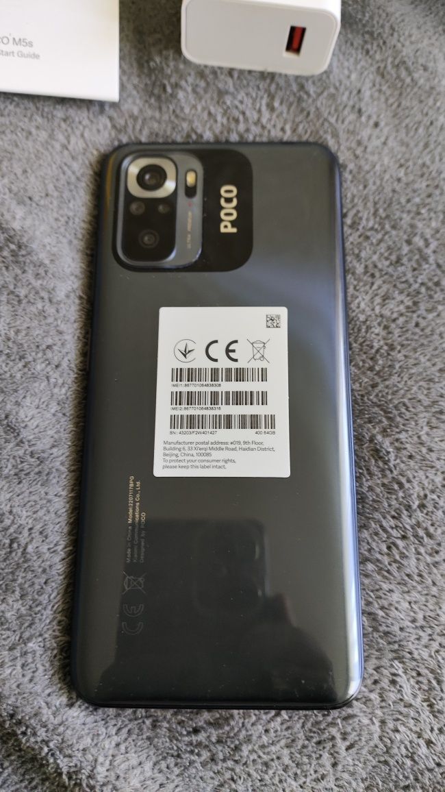 POCO M5s 4 GB + 64 GB Grey Ekran Amoled Szybkie Ładowanie 33W Gwarancj