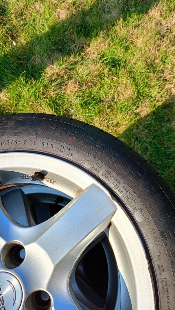 Koła aluminiowe opony lato Continental 185/55r15