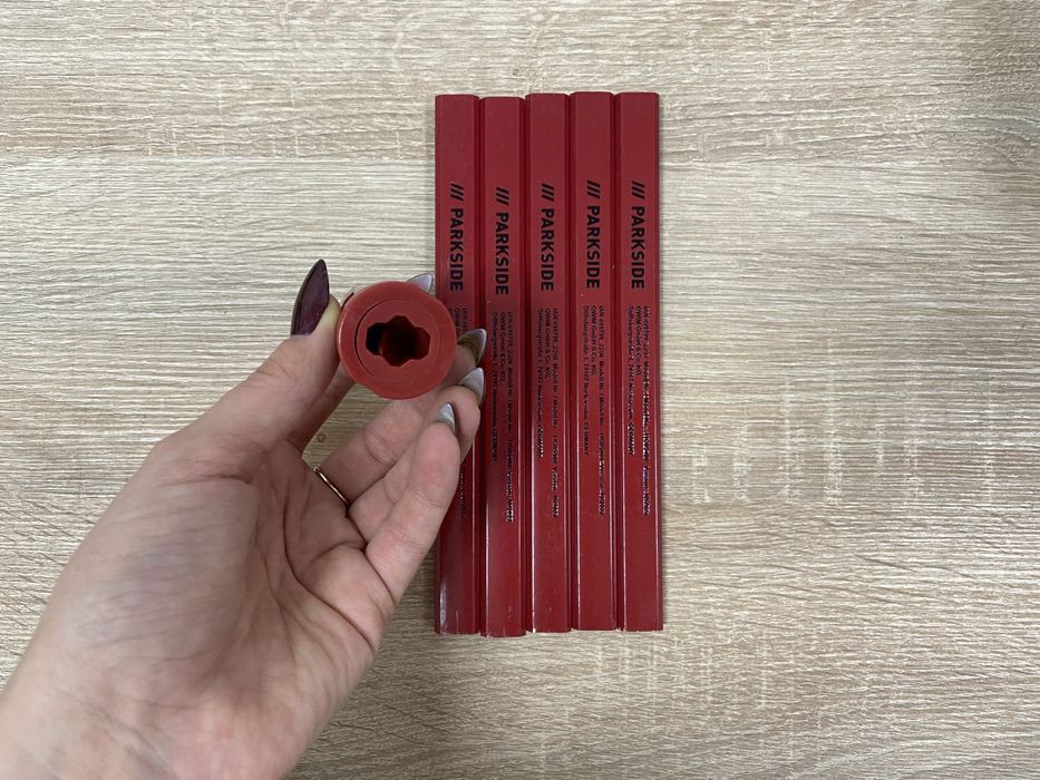 Карандаши строительные/столярные (5 шт) с точилкой PARKSIDE