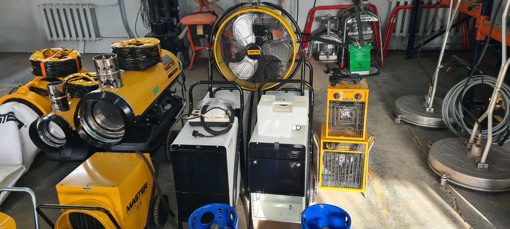 Wypożyczalnia Osuszacz Osuszanie budynków Ogrzewanie  Wynajem