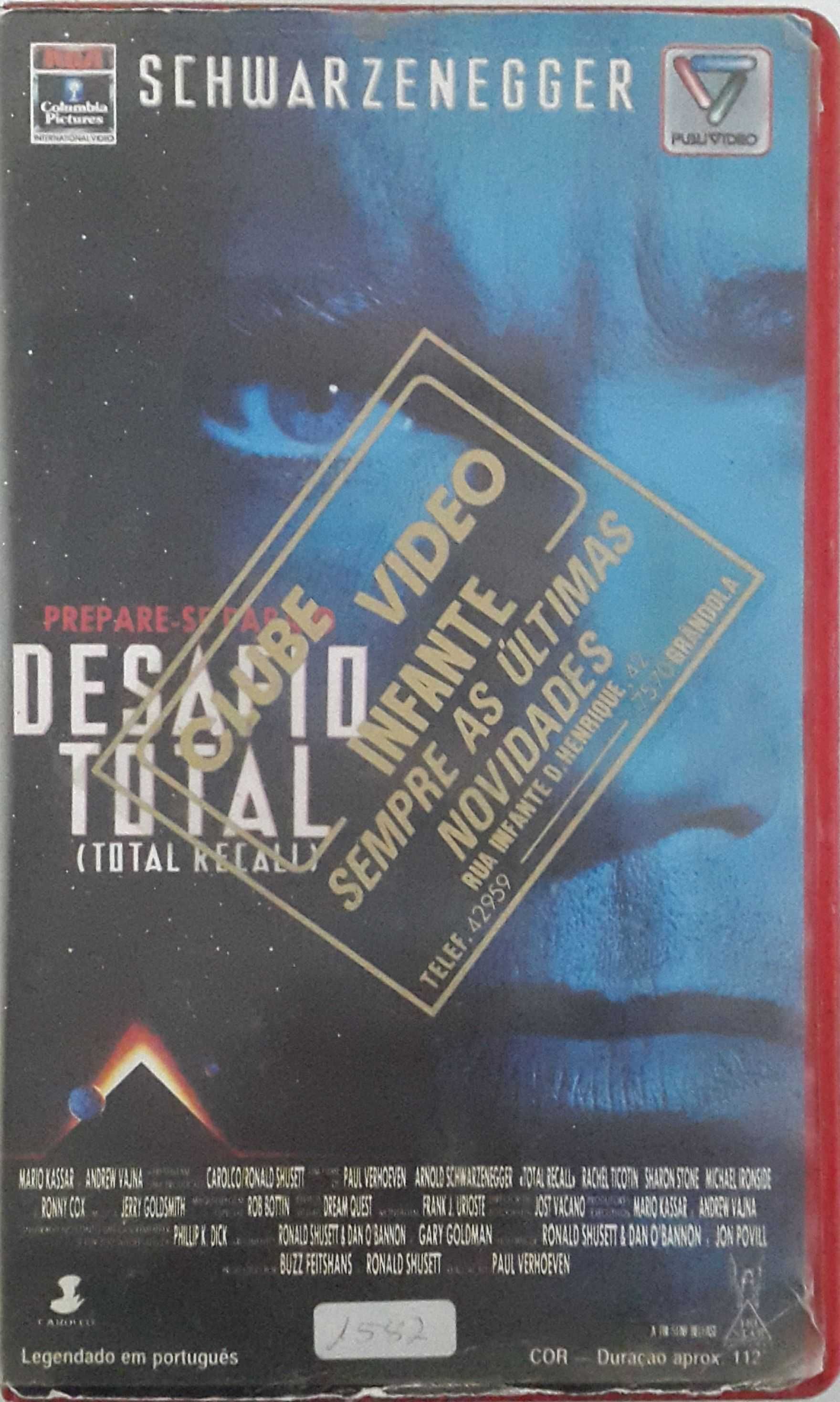 106° Pack de 8 filmes VHS