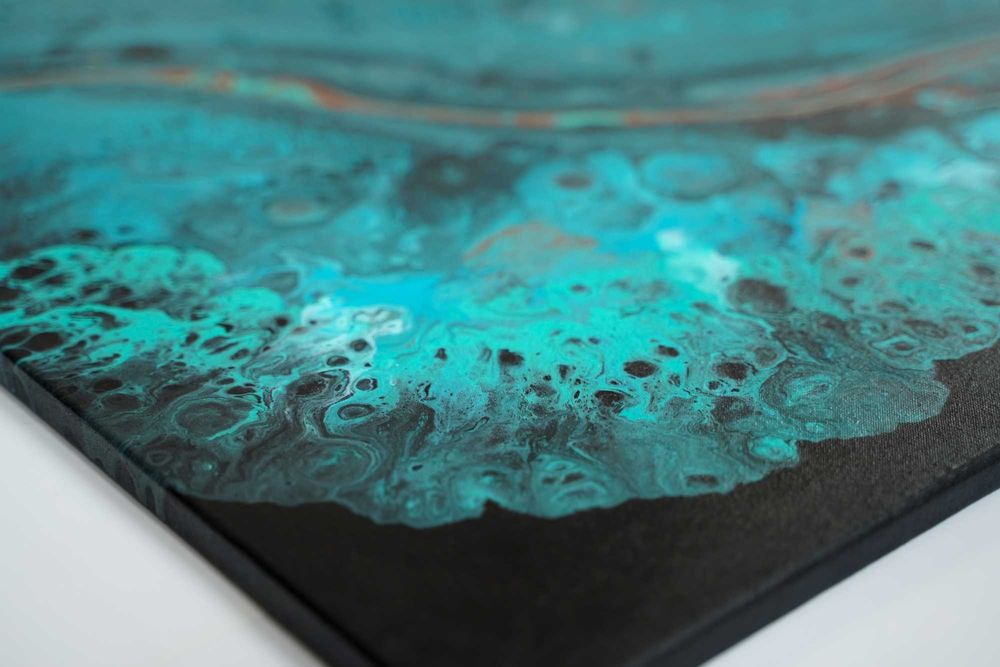 Duży abstrakcyjny obraz "Mgławica nieskończoności" 70x100 cm