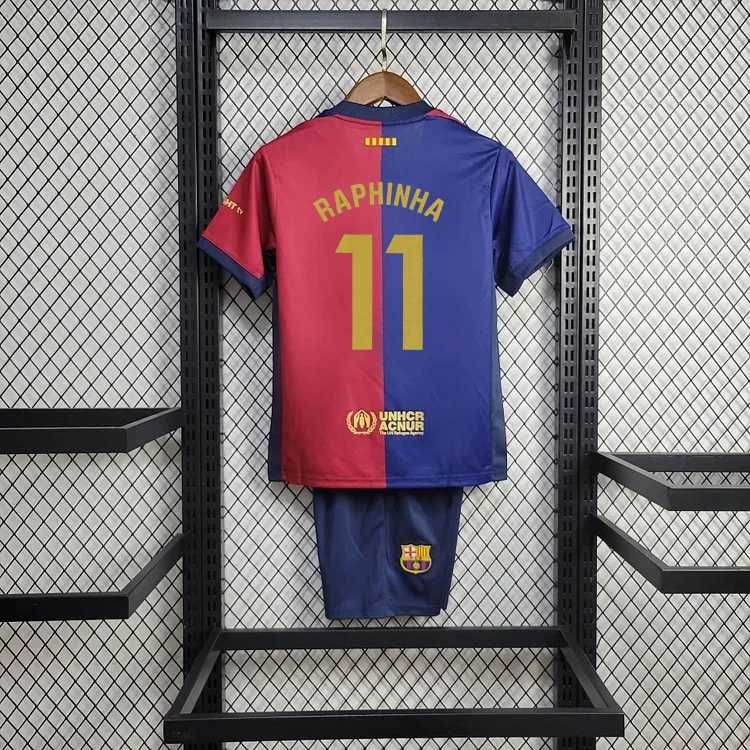 Komplet FC Barcelona 2024/25 RAPHINHA 11 Wysyłka z Polski 24H