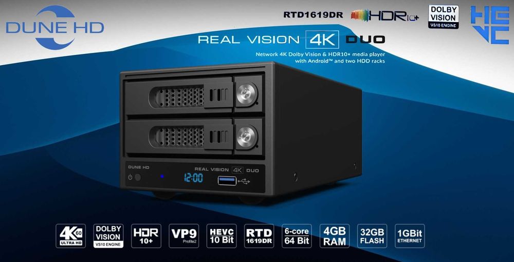 Dune HD AV1 4K/Homatics/Premier медиаплеер/Android Smart TV