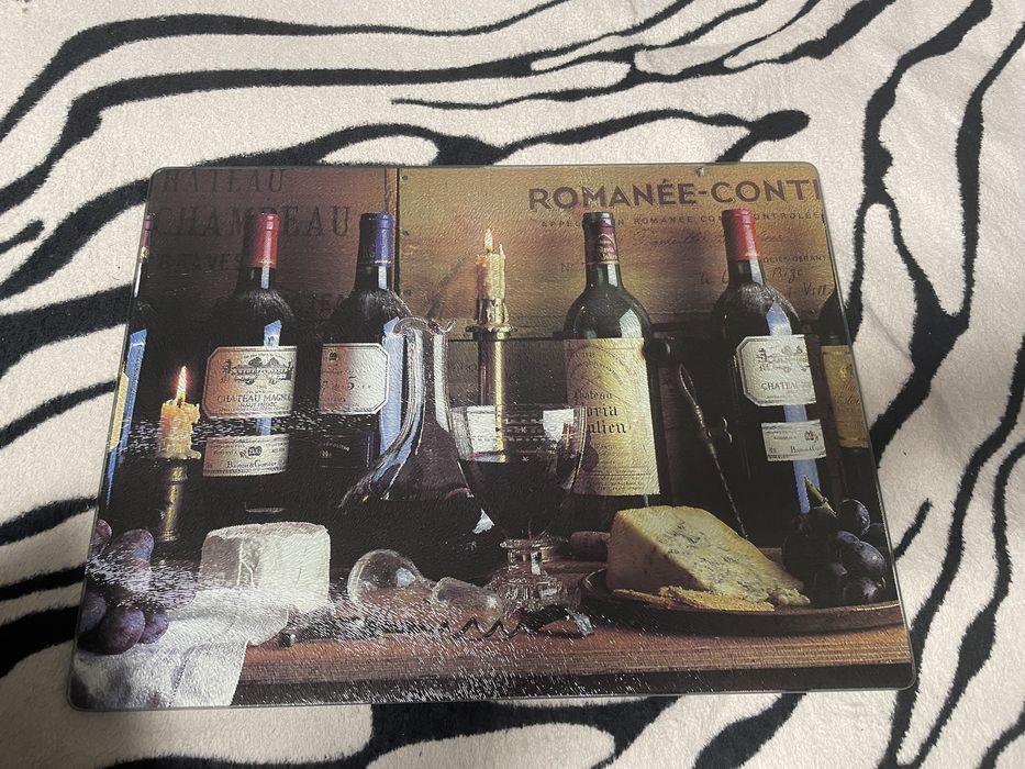 Доска стеклянная кухонная