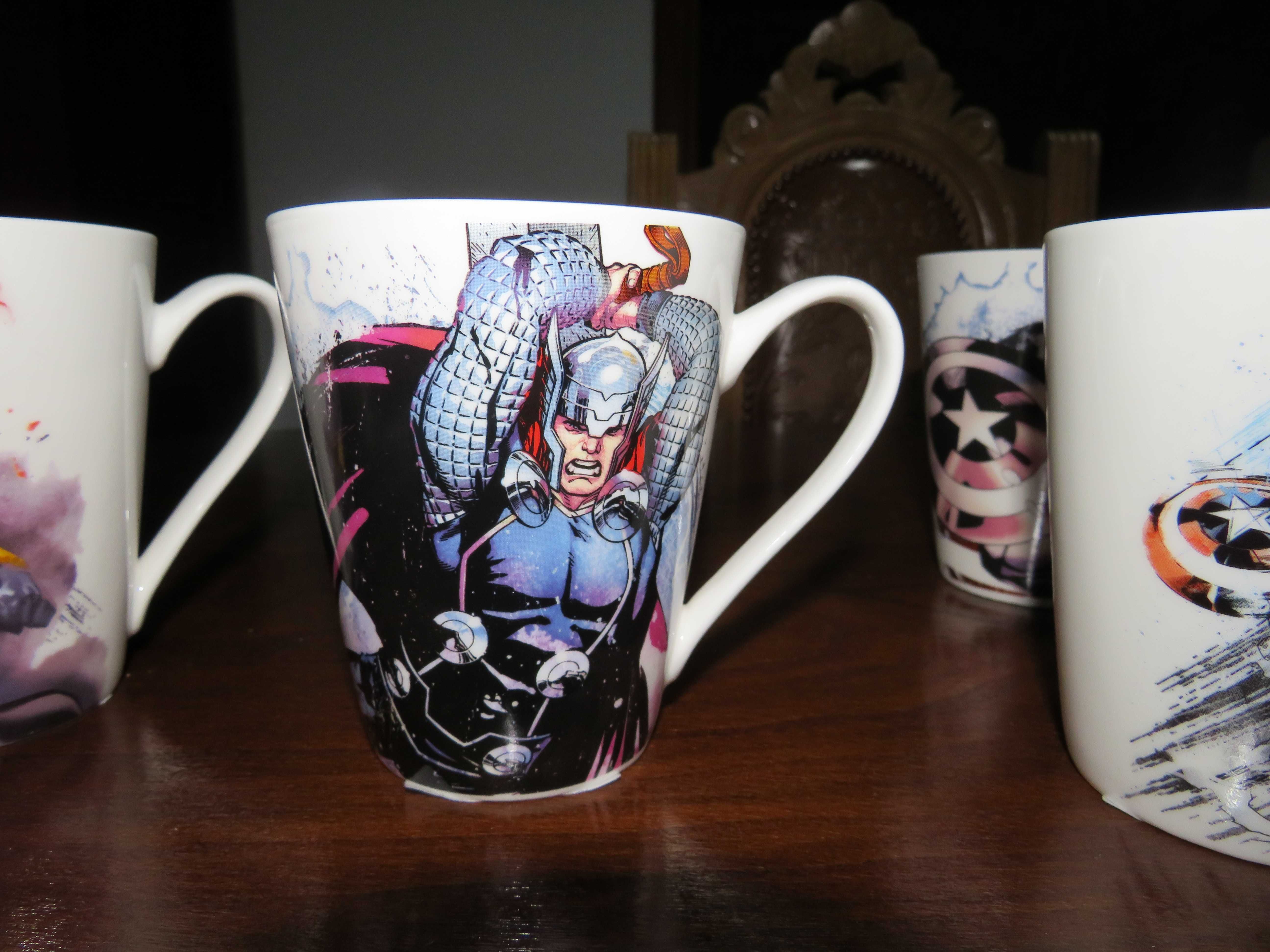 Conjunto 6 Canecas Marvel Novas