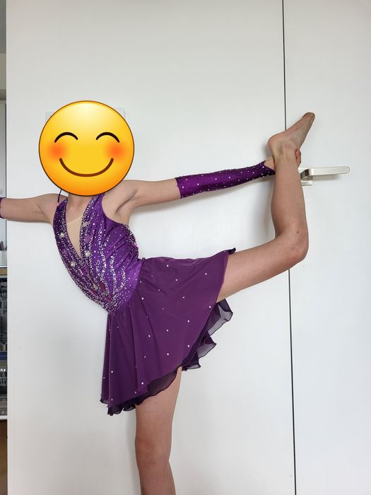 Sukienka startowa na zawody łyżwy, rolki, taniec