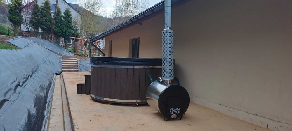 Balie ogrodowe z piecem zewnętrznym. Balia ogrodowa, ruska bania Tanio