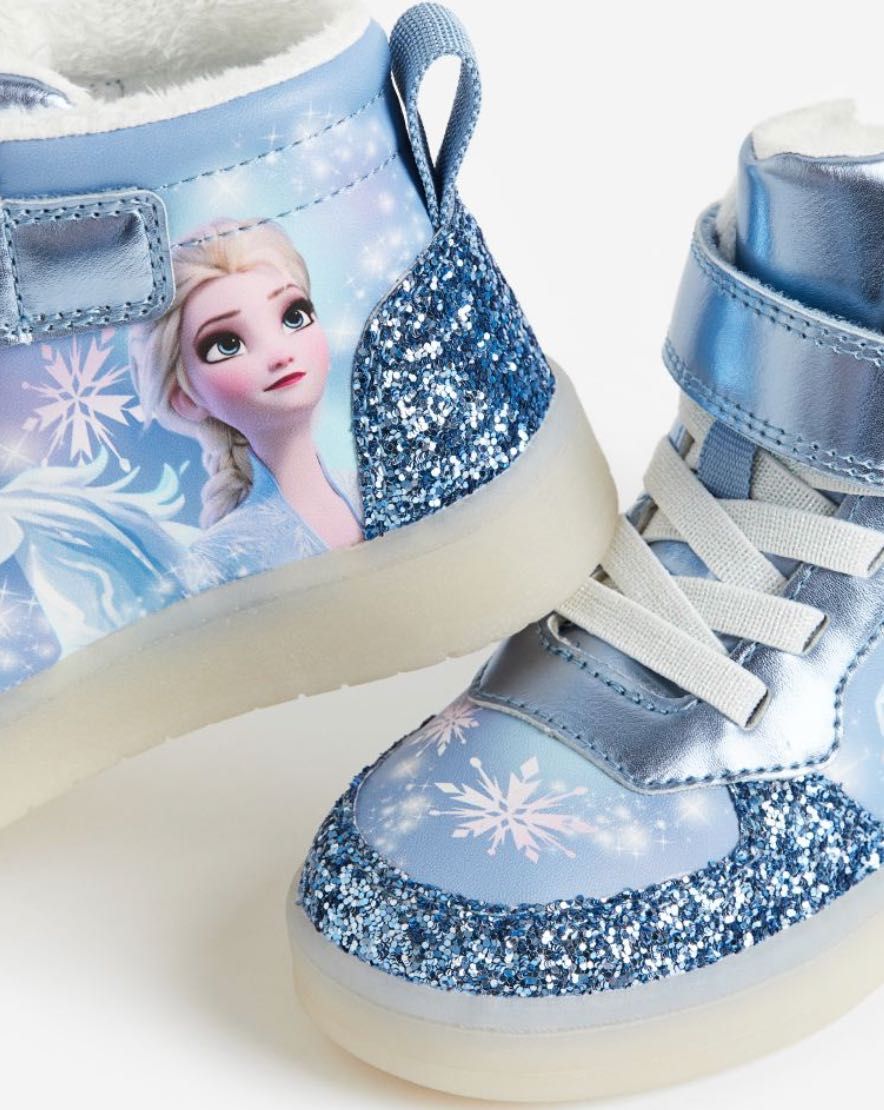 Elsa Elza Frozen Kraina Lodu, Frozen ocieplane led, świecące, migające