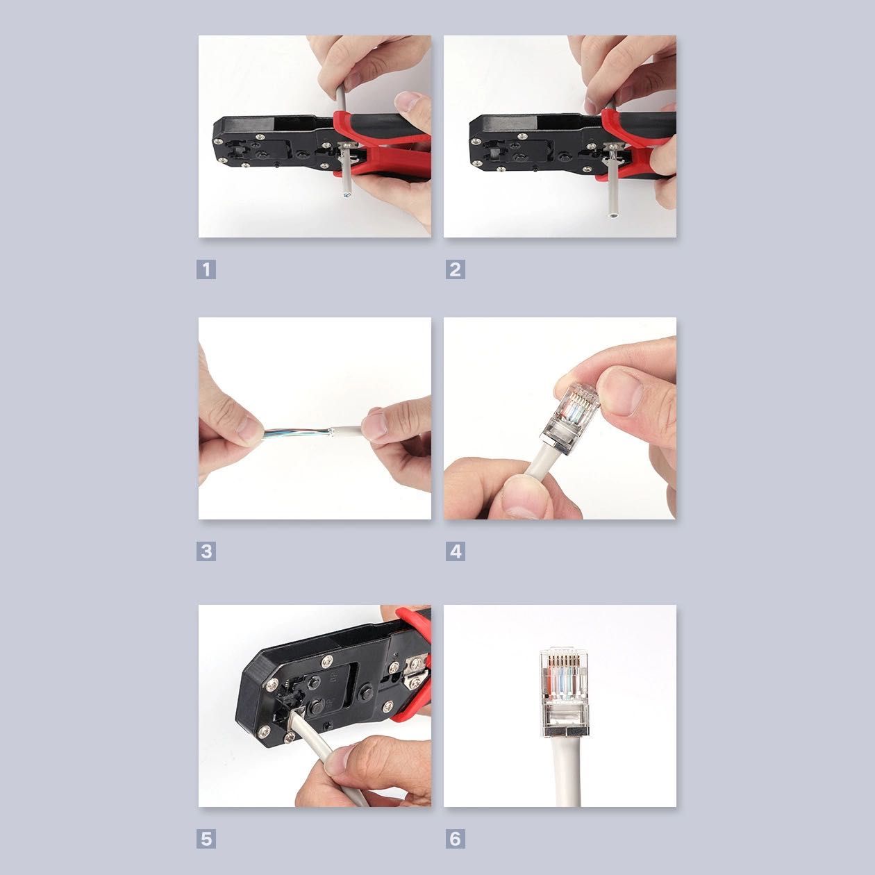 Ugreen 10x wtyk końcówka RJ45 8P8C (UTP Cat. 6 / Cat. 5 / Cat. 5e)