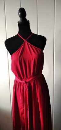Ciemnoczerwona sukienka M