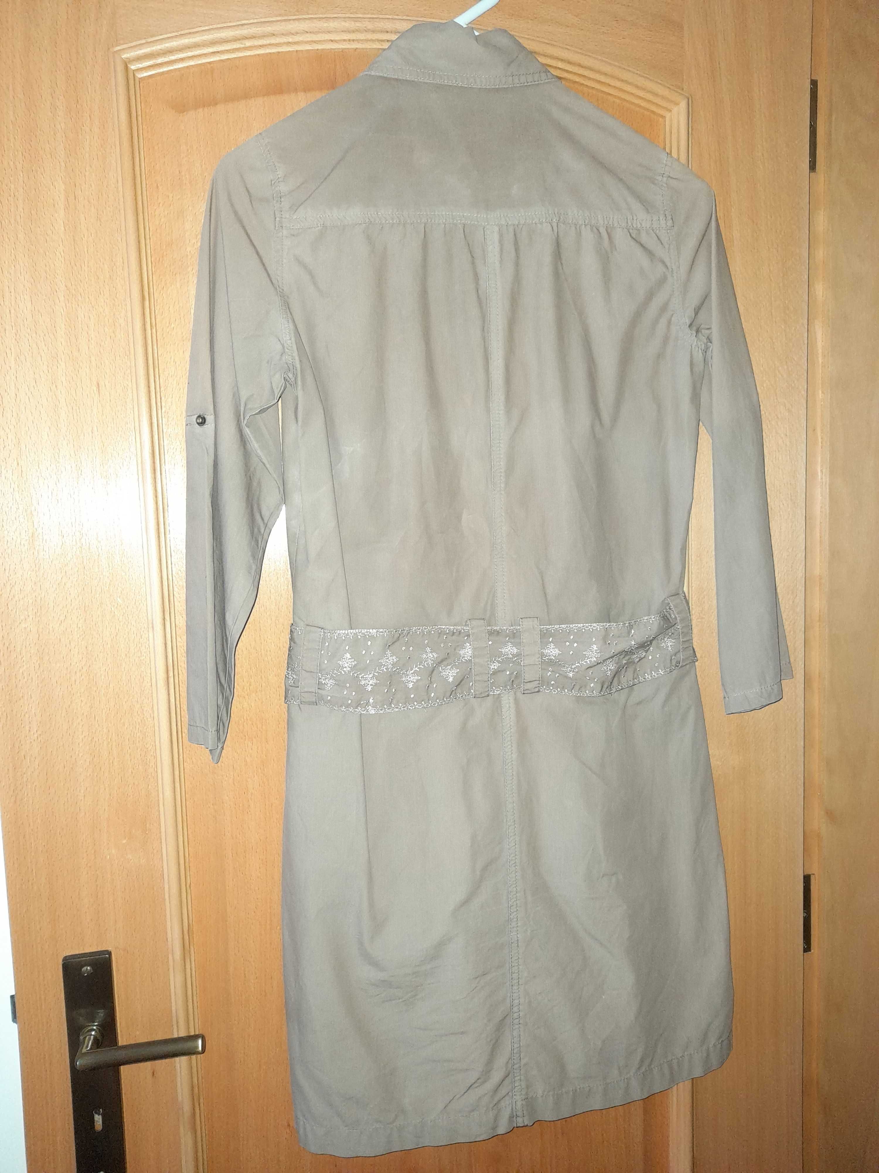 Vestido Caqui, Tamanho 36, marca Etam, como novo