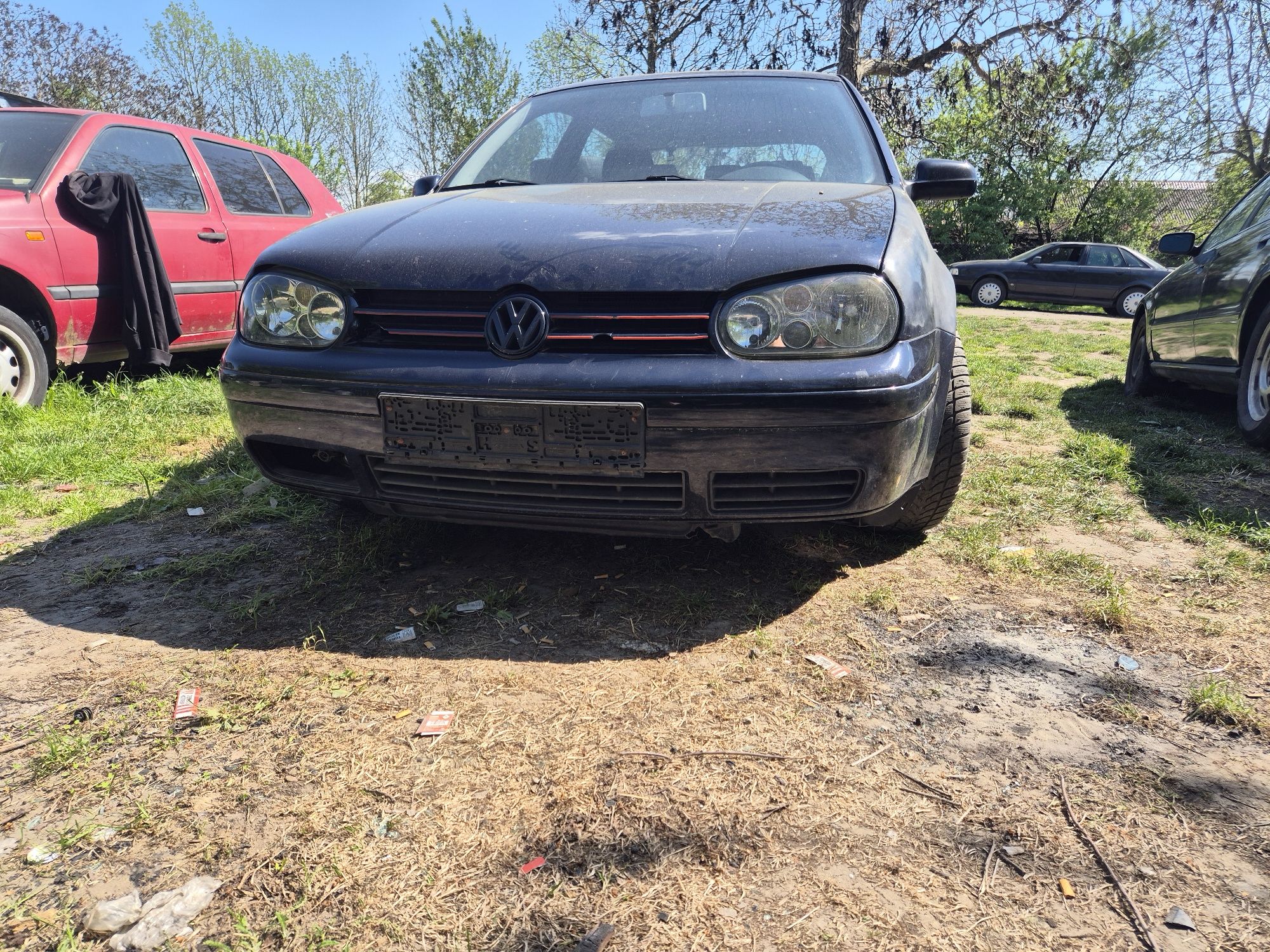 Vw golf 4 zderzak przedni lc5m bez pęknięć