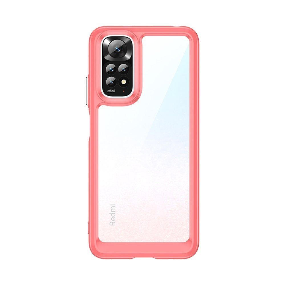 Etui Pokrowiec Z Żelową Ramką Do Xiaomi Redmi Note 11 Czerwony