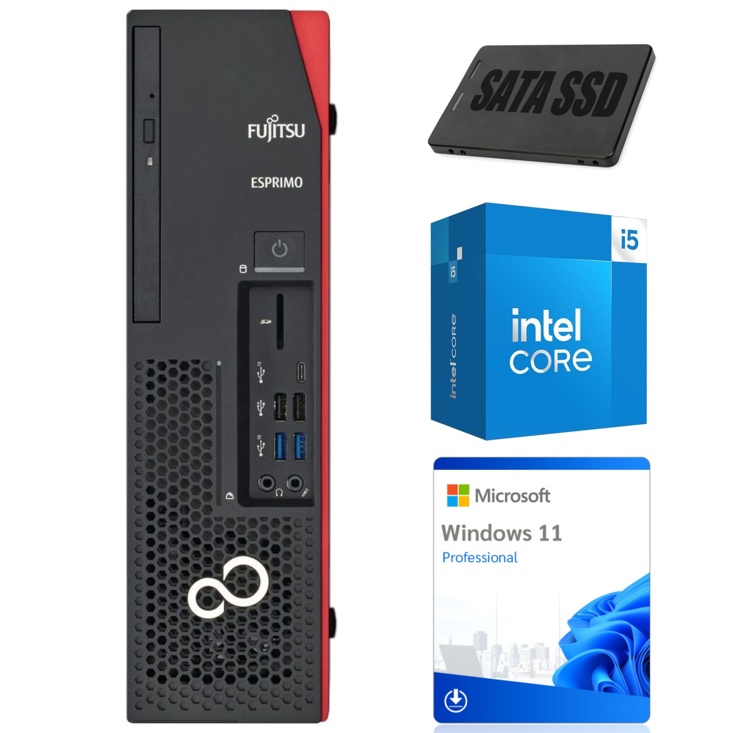Komputer Stacjonarny Fujitsu Esprimo D738 DT i5 8GB 256GB W11P Kl A