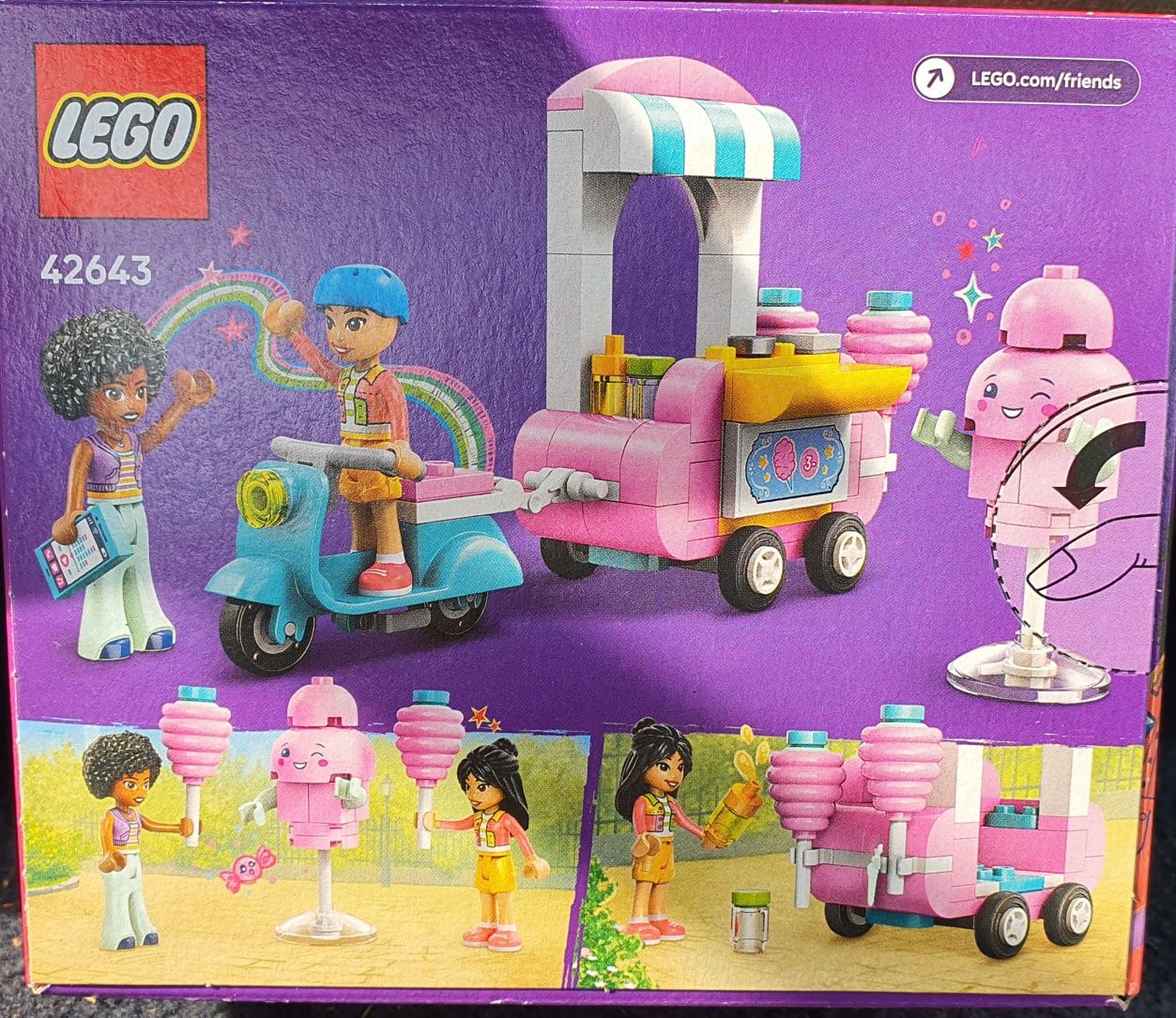Lego 42643 Friends Stoisko z watą cukrową i skuter