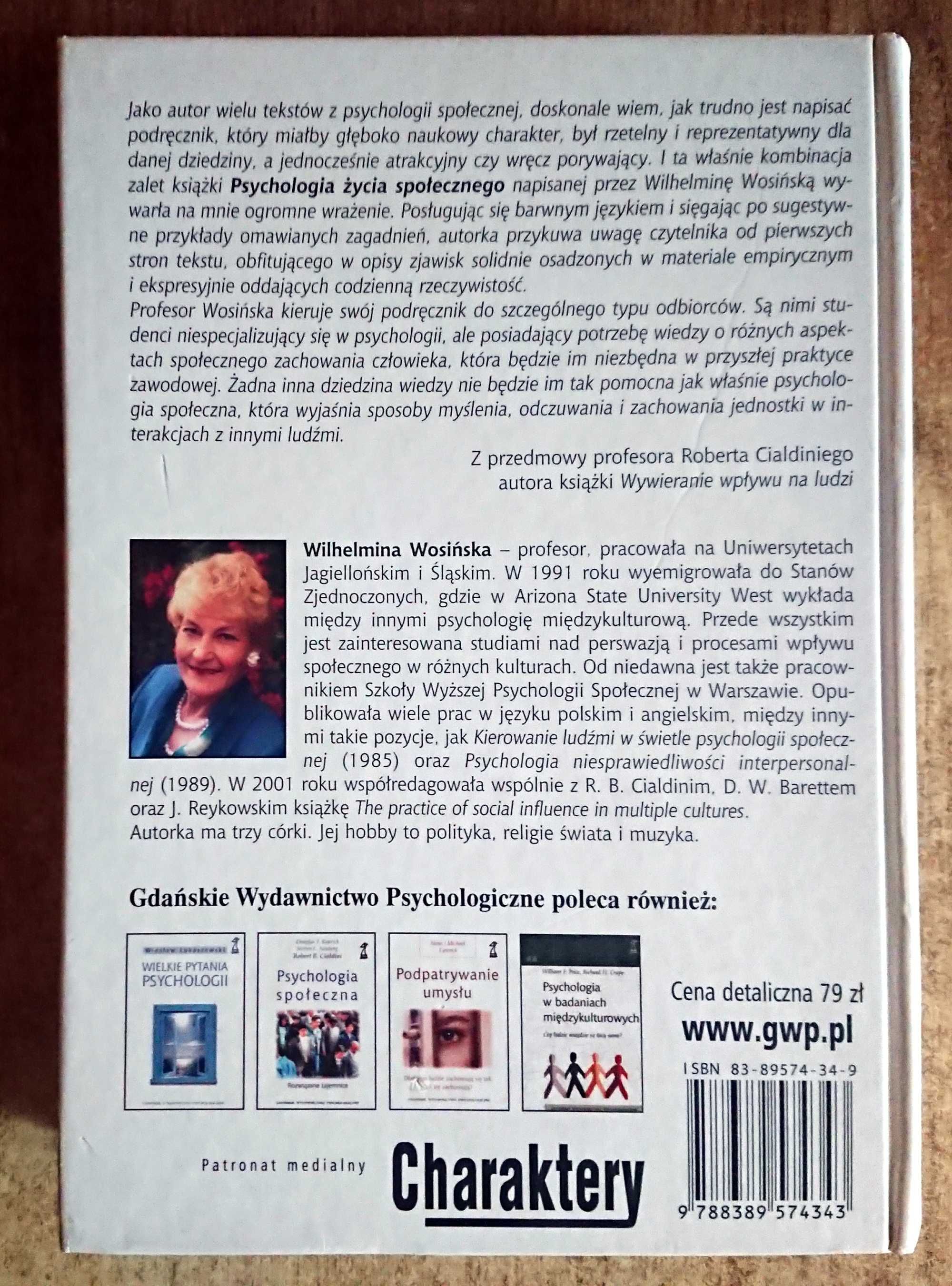 Psychologia życia społecznego - Wilhelmina Wosińska