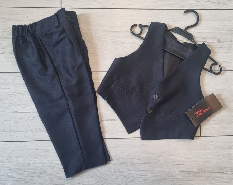 Kpl elegancki spodnie i kamizelka 74