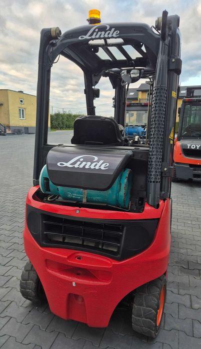 Wózek widłowy LINDE H16T, triplex, przesuw, GAZ, terenowy