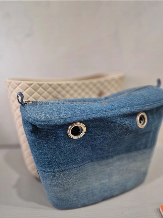 Torebka o bag mini hummus pikowana 2 organizery liny