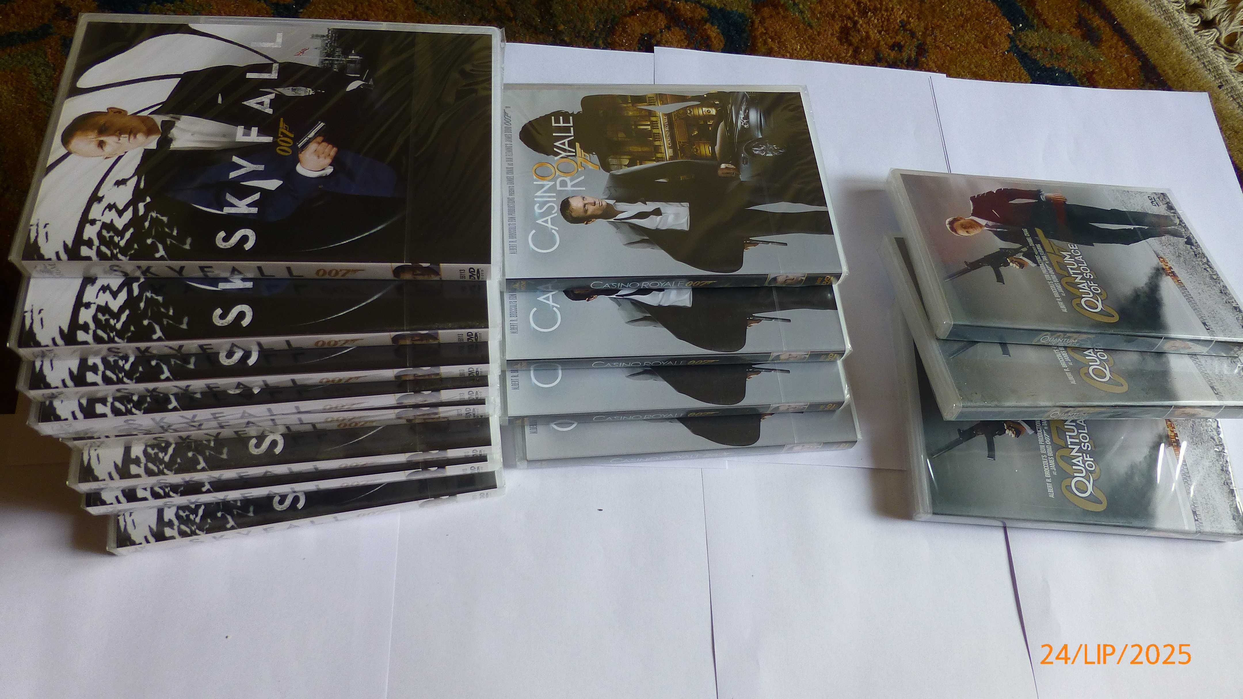 JAMES BOND ZESTAW 17 FILMÓW DVD nowe zafoliowane daniel craig
