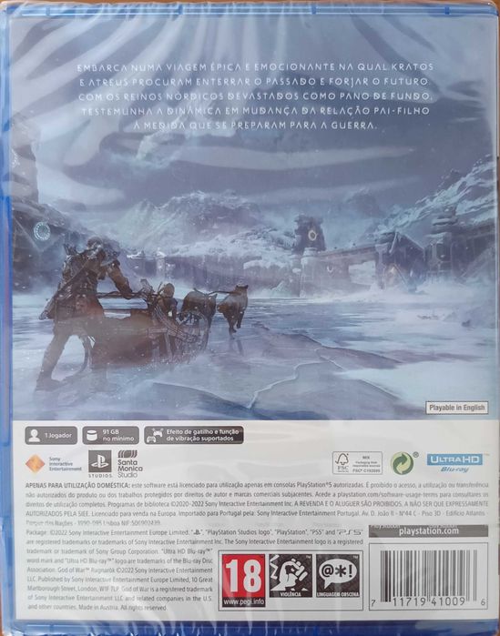 Jogo PS5 - God of War Ragnarök (Novo) | Envio Gratuito