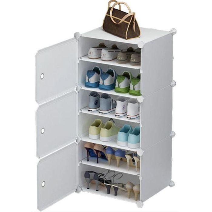 Szafa Szafka na Buty Obuwie Modułowa Szafa Regał Organizer 6 Półek