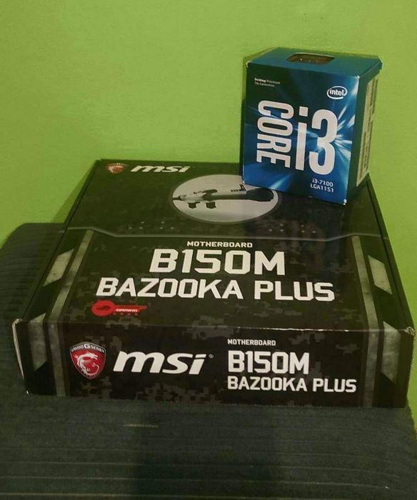 Płyta główna msi i procesor i3 7100 -B150M BAZOOKA PLUS