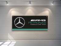 Baner plandeka Mercedes-Benz AMG Petronas 150x60cm F1 Team Hamilton