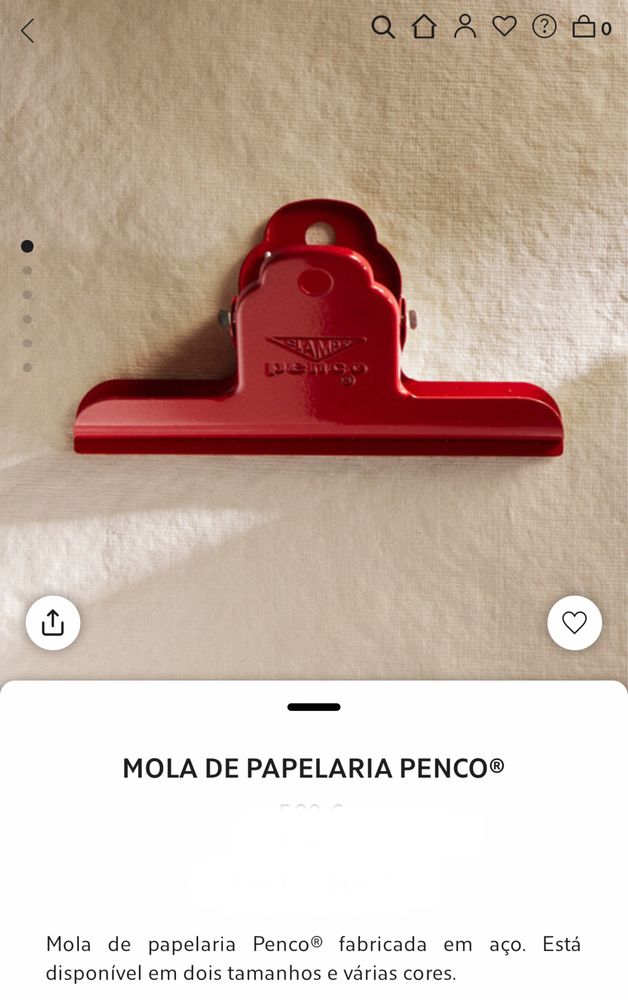 Mola De Papelaria PENCO® Zara Home NOVO