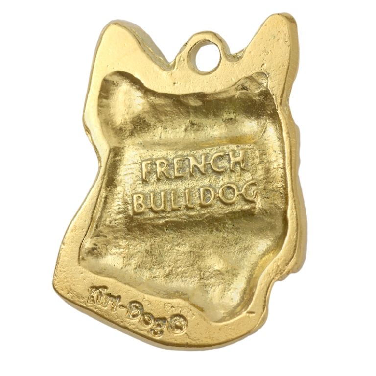 Buldog francuski II naszyjnik pozłocony Art-Dog