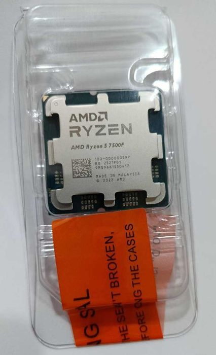 Процесор AMD Ryzen 5 7500F, сокет AM5, новий